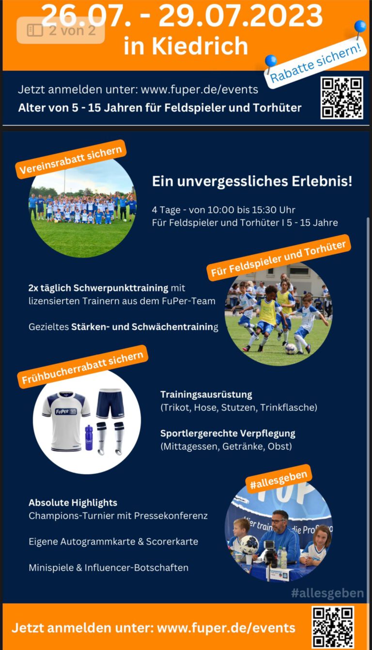 Fuper Fußballcamp - 1.FC Kiedrich